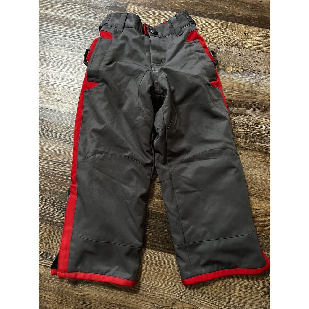 GAP BOYS GIRLS SKI SNOW SnowPants Squall Pants Size XS 4 GRAY RED